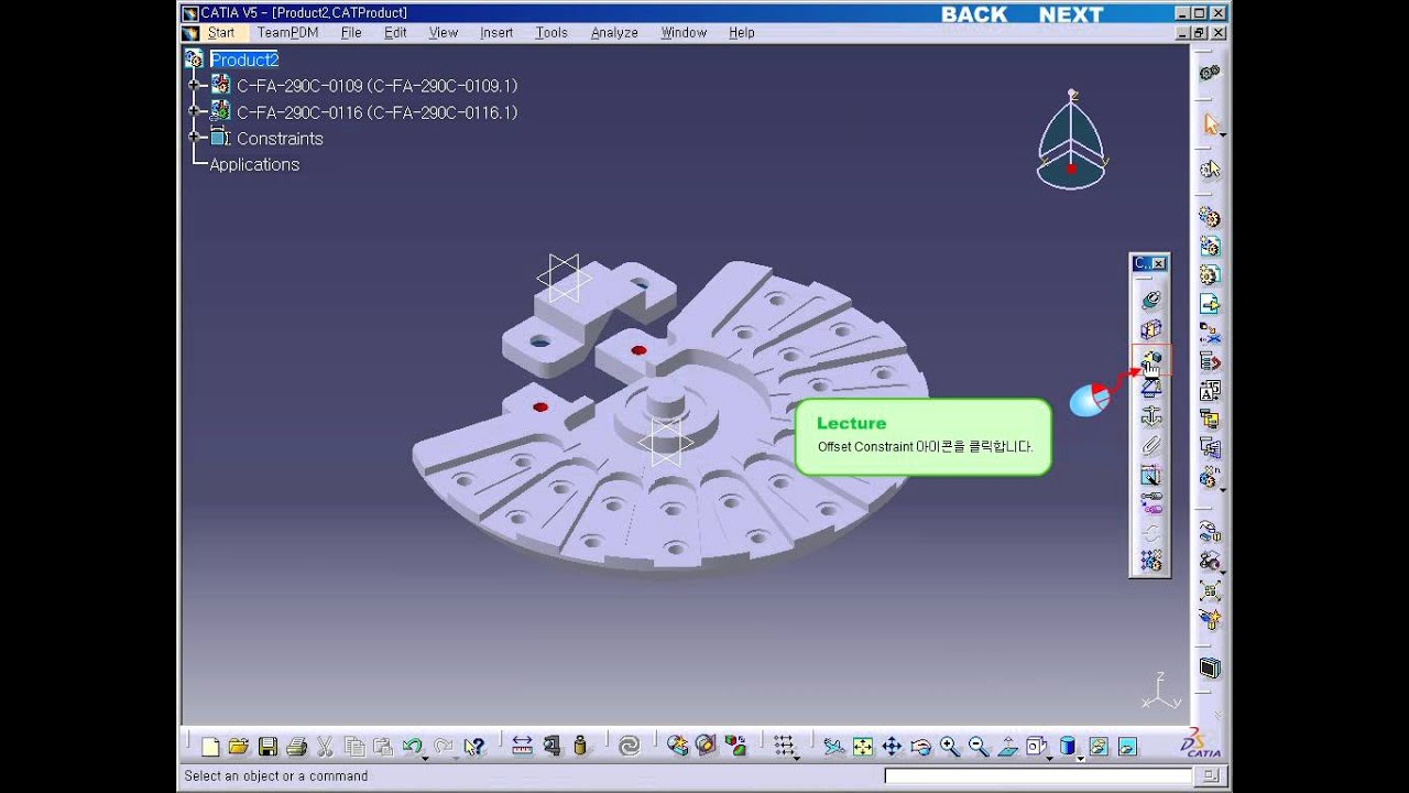 constraints in catia assembly